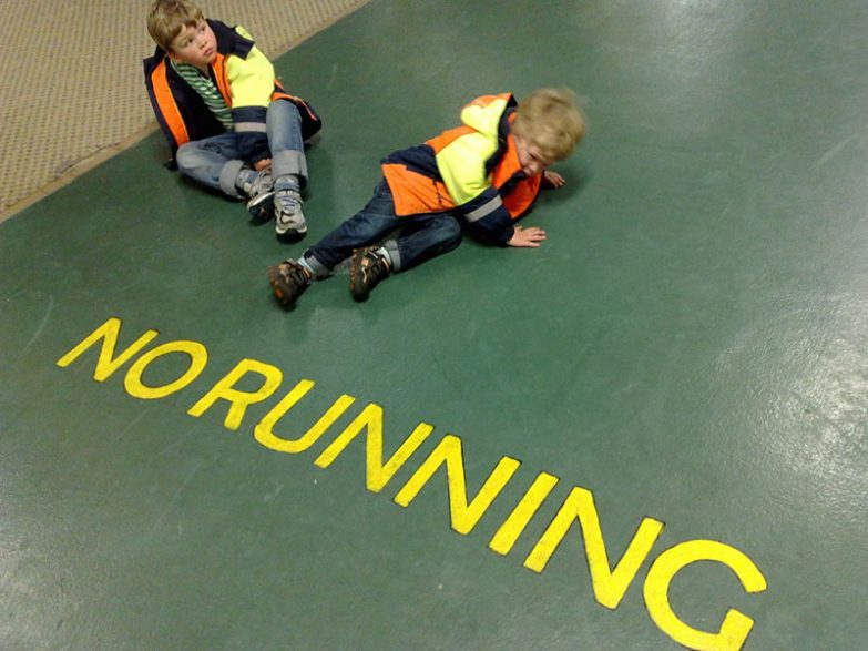 Laufen verboten!