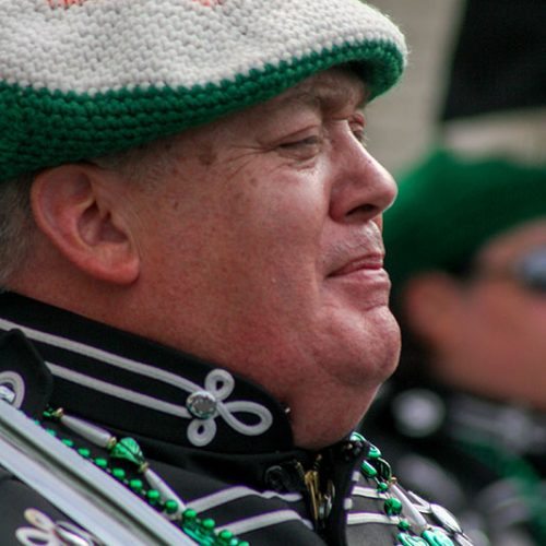 Bastenmütze Grün-Weiß-Orange