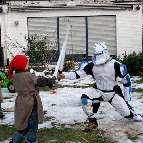 Jedi-Ritter-Kämpfe im tiefsten Winter