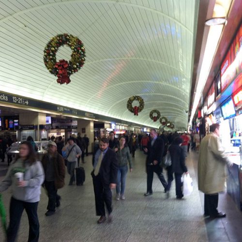 Weihnachten in der U-Bahn