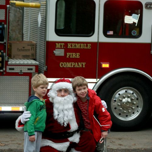 Vorweihnachtlicher Besuch von Santa Claus