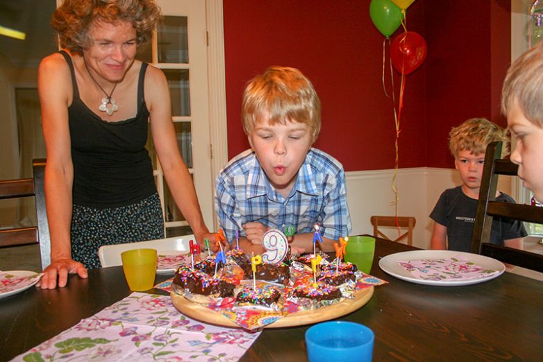 Vitorias Möhrenkuchen zum Geburtstag