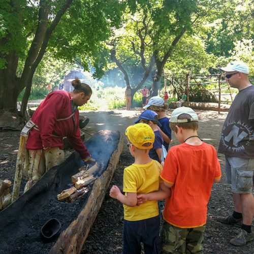 Bootherstellung bei den Wampanoag