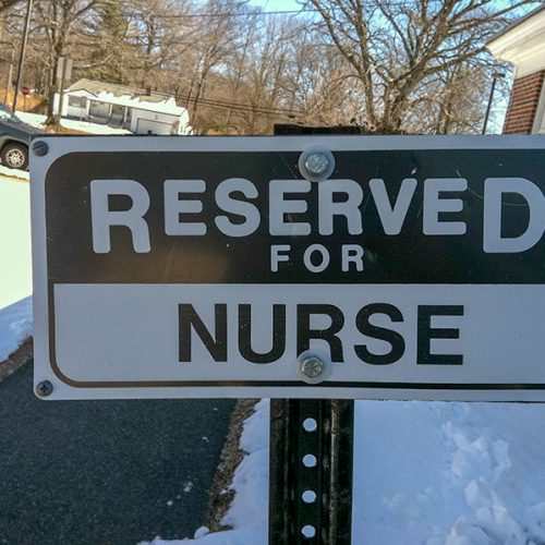 Parken nur für die nurse