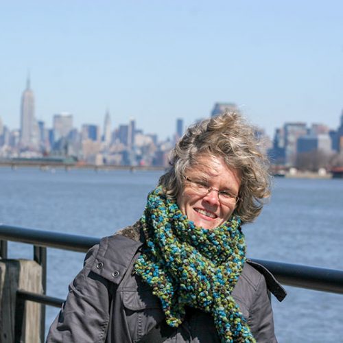 Britta und NY-Skyline