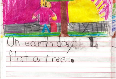 On Earth Day I plant a tree